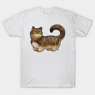 Cat - Munchkin Cat - Tabby Shorthair T-Shirt